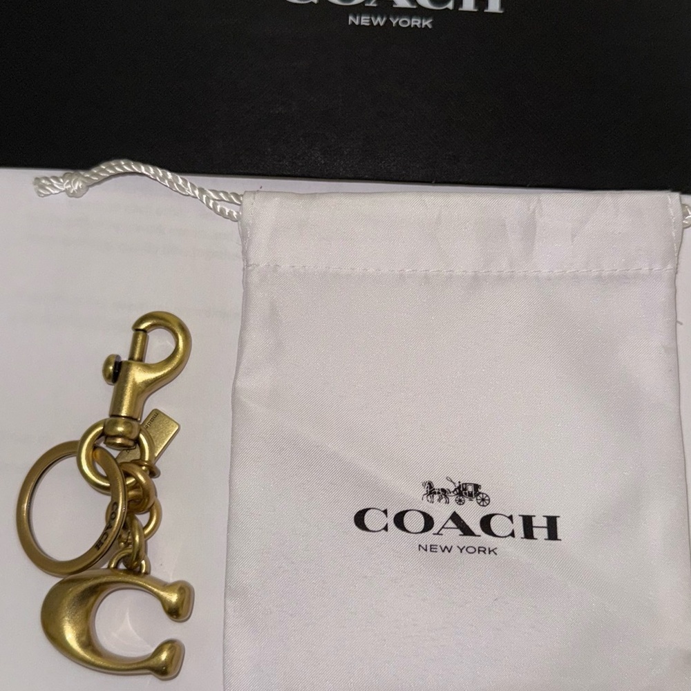 Coach Gold Keychain